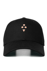 BRUSHED COTTON BASEBALL CAP BLACK