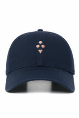 BRUSHED COTTON BASEBALL CAP NAVY BLUE