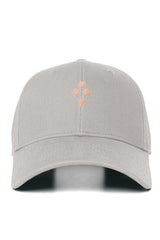 BRUSHED COTTON BASEBALL CAP LIGHT GREY