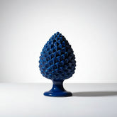 Caltagirone Ceramic Pinecone - Deep Blue