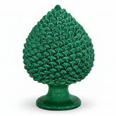 Caltagirone Ceramic Pinecone - Emerald Green