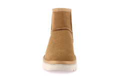 Suede-effect ankle boot CUOIO