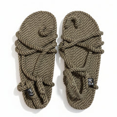 TOE JOE - ROPE SANDALS - MILITARY GREEN