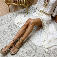 ROMANO - ROPE SANDALS BEIGE