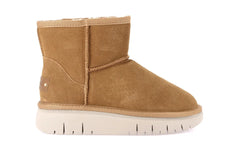 Suede-effect ankle boot CUOIO