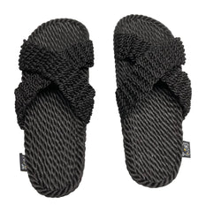SLIDE X - ROPE SANDALS BLACK